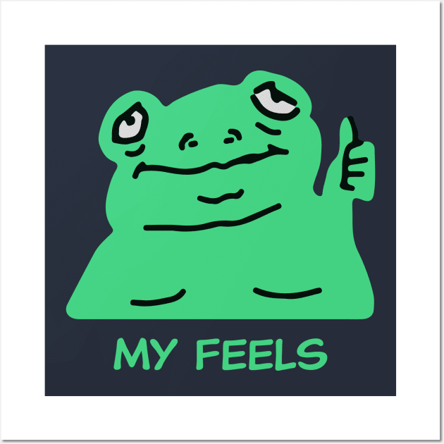 Frog Feelings Wall Art by Pherf